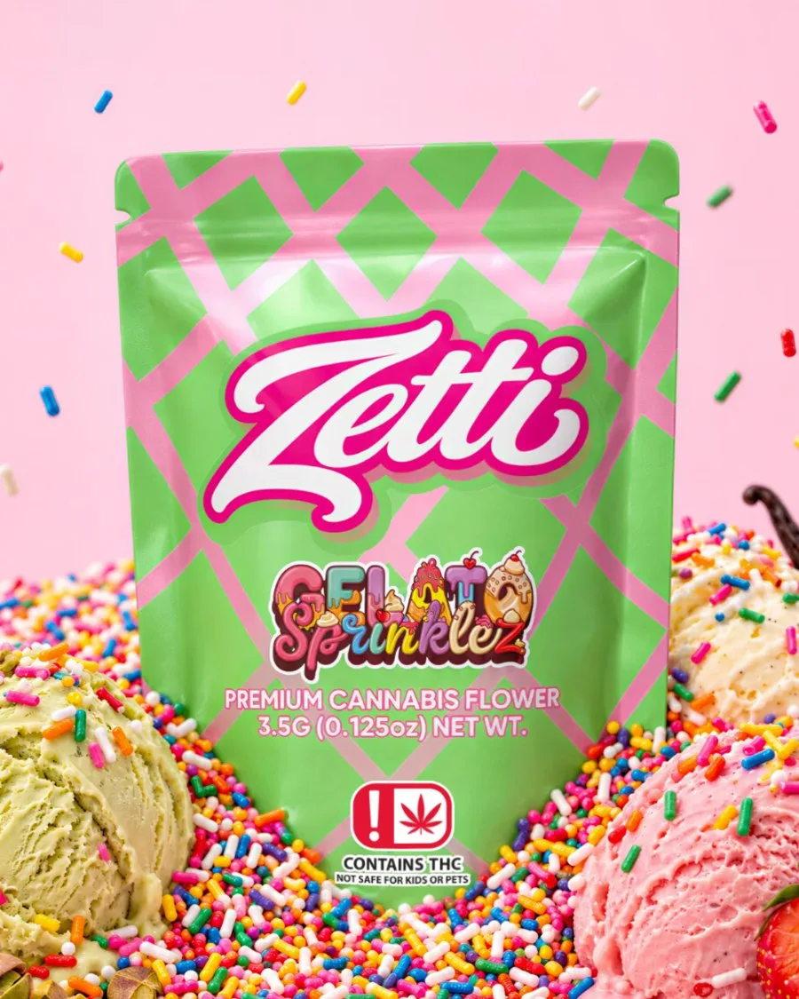 Zetti Flower Gelato Sprinklez mylar